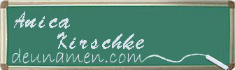 Anica Kirschke Visitenkarte